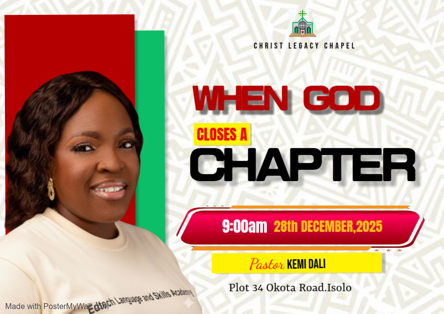WHEN GOD CLOSES A CHAPTER